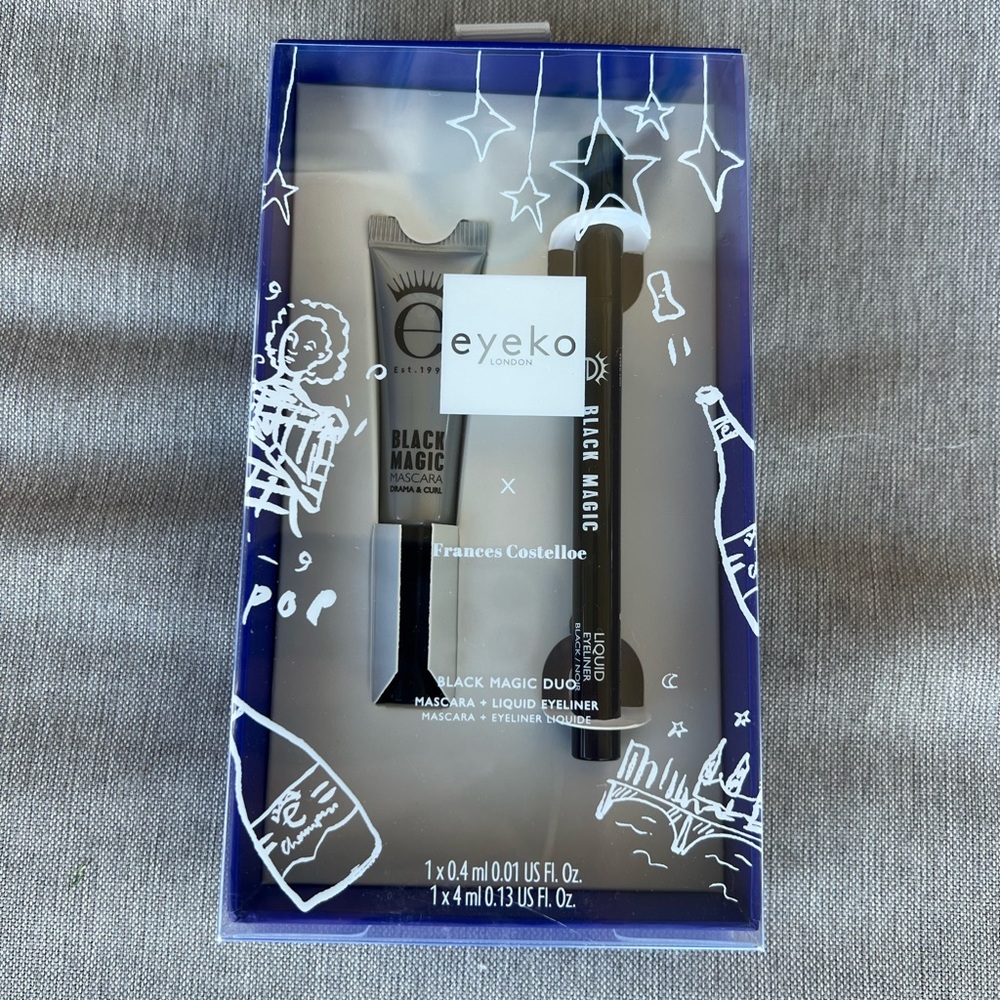 Eyeko Black Magic Duo Mascara .13 Oz and Liquid Eyeliner .01 oz, 2-Piece Set